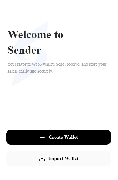 Hướng dẫn cài đặt Sender Wallet
