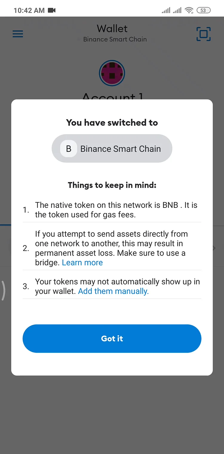 Thêm Binance Smart Chain (BSC) vào Ví MetaMask trên điện thoại