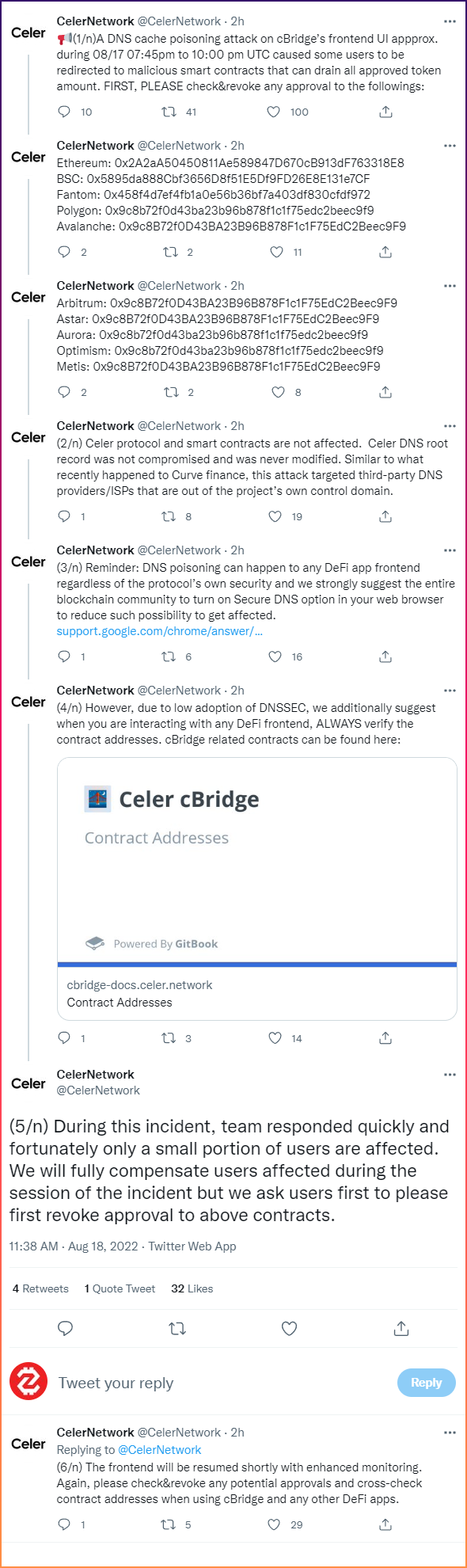 cBridge (Celer Network) bị tấn công, thiệt hại 240.000 USD