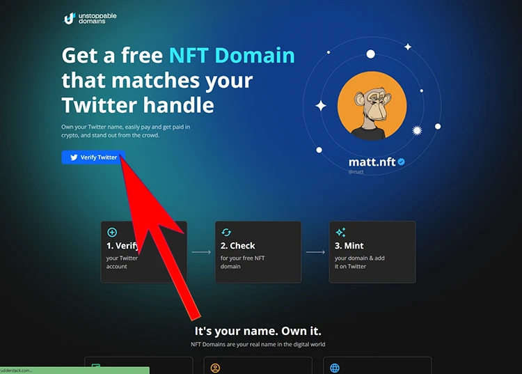 Hướng dẫn nhận tên miền .nft miễn phí từ Unstoppable Domains