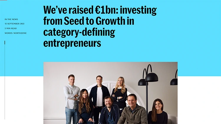 Northzone nhắm đến các startup web3 với quỹ đầu tư 1 tỉ EUR