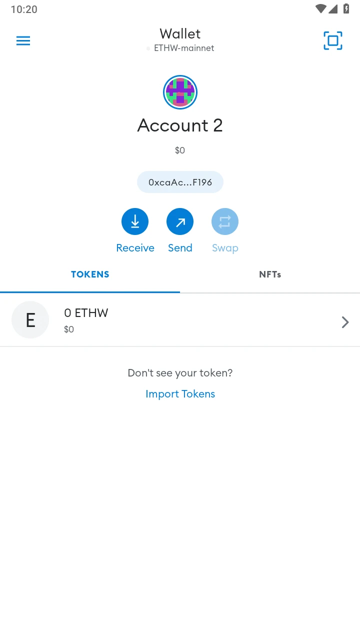 Thêm Ethereum POW (ETHW) vào Ví MetaMask trên điện thoại