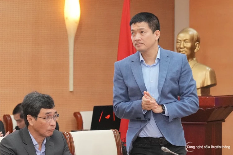 Ông Phan Đức Trung - Phó Chủ tịch thường trực Hiệp hội Blockchain Việt Nam. Ảnh: Trọng Đạt