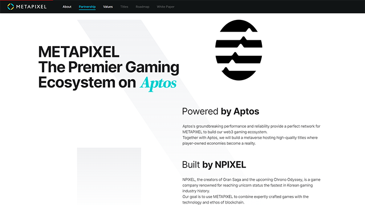 Aptos Labs hợp tác cùng kỳ lân ngành game Hàn Quốc NPIXEL