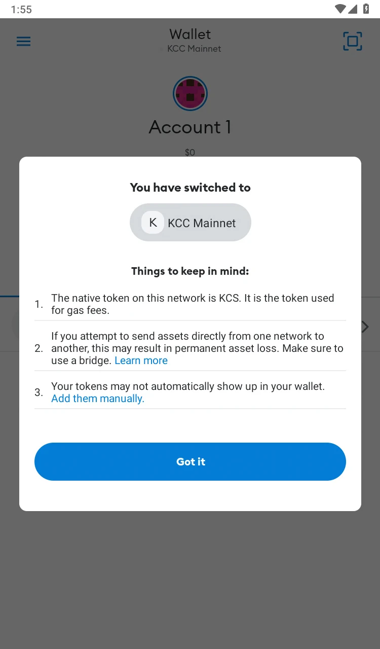 Thêm KuCoin Community Chain (KCC) vào Ví MetaMask trên điện thoại