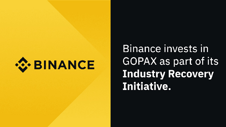 Binance đầu tư vào sàn giao dịch tiền mã hóa GOPAX