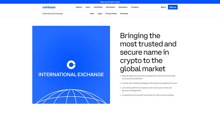 Coinbase ra mắt Coinbase International Exchange