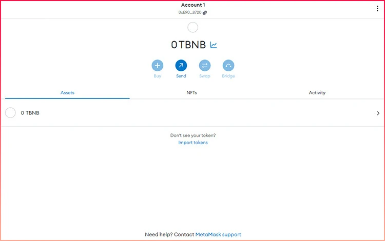 Thêm opBNB Testnet vào Ví MetaMask trên PC