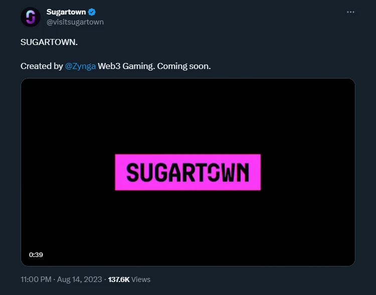 Zynga công bố game blockchain Sugartown trên Ethereum